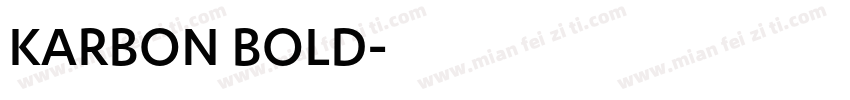 KARBON BOLD字体转换